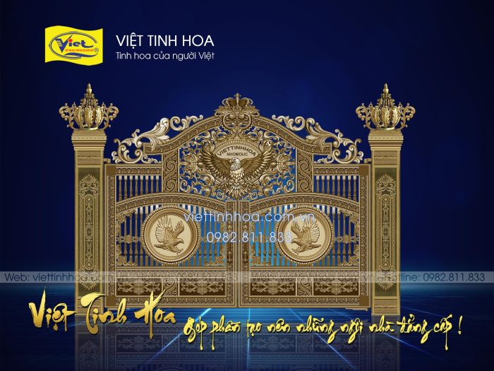Cổng biệt thự Việt Tinh Hoa